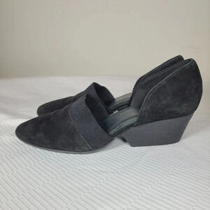 Eileen Fisher Hilly D’Orsay Pumps Black Suede sz 9